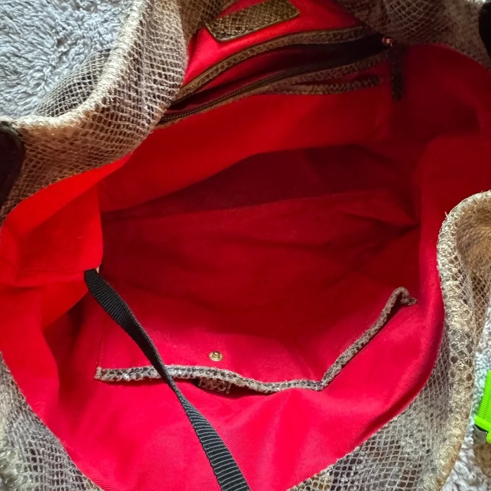 DOONEY AND BOURKE Vintage Y2K Snakeskin Hobo Bag